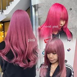 【ピンク系カラー暖色系カラー】🎀ケアブリーチ+カラー🎀