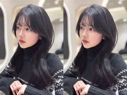 【GW期間限定メニュー🧸】❤️カット+カラー+本場韓国で大人気❣️スチームで浸透させる水トリートメント付き❤️