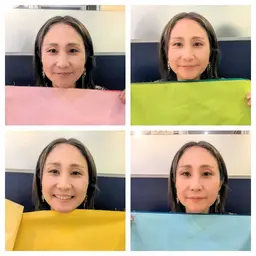 ◆パーソナルカラー診断◆1級診断士の本格的な診断・雑誌にも対応の王道4タイプ！イエベブルベ・メイクカラー提案【45分】