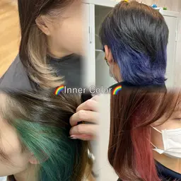 カット+インナーカラー