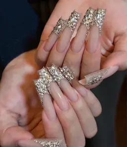 🎀チップ長さだし/スーパーロング/パーツゴデゴデつけ放題❤️持ち込み10本デサイン