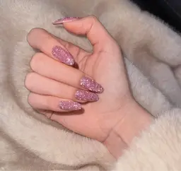 【モデル練習】やさしいラメワンカラーネイル対応※オフなし（オフ別途¥1,000）