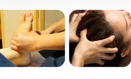 🌙月・特別【人気】温活若石式足つぼ 70分＋炭酸ドライヘッドスパ 20分