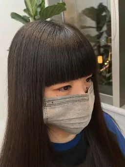 前髪カット+前髪縮毛矯正