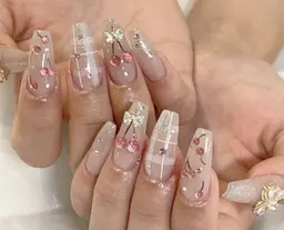 【HAND】チップ長さ出し★ゴージャス★150分持ち込みやり放題¥ 14980→¥13980