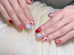 ⭐初回ソフトジェルオフ無料⭐ 🍐ハンド⭐️持ち込みデザイン⭐️アート6️⃣本