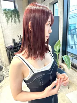 カット＋アディクシー・イルミナカラー＋超音波トリートメント ￥11000