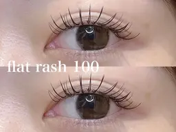 🪞新規限定🪞フラットラッシュ100本➕オフ代➕コーティング剤込み🪞【4400】