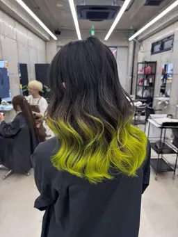 【先着10名様限定❗️】【グラデーションカラー】地毛を残した結んで隠せる3分の1グラデーションカラー