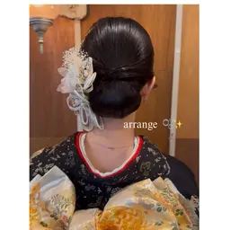 お祭りやお仕事のヘアセットに是非👱🏻‍♀️🎀