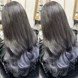 【さりげなくお洒落に💎グラデーション.裾カラー💎】ケアブリーチ+カラー+ダメージ補修トリートメント