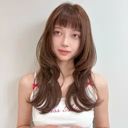 🤍新規限定🤍ブリーチなし高発色N.カラー＋1stepトリートメント⭐️　¥ 8,000 韓国ヘア/レイヤー/ボブ