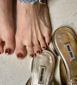 foot nail マグネットorミラーorギラギラワンカラー【offなし】