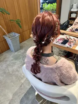 お呼ばれ、イベントヘアセット。