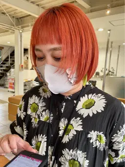 ケアブリーチ+カラー◎ダメージ軽減ハイトーン