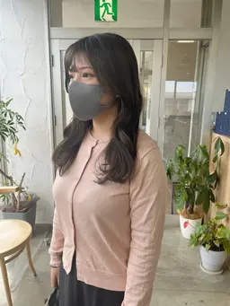 韓国風【ヨシンモリ】カット+髪質改善カラー+3stepトリートメント