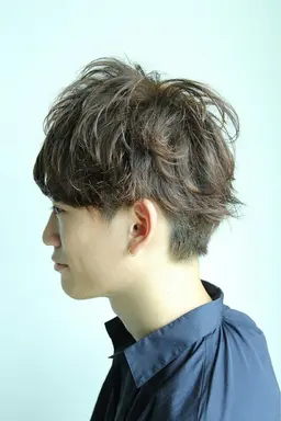 メンズカット+ニュアンスパーマ or ナチュラルストレート+クイックTR