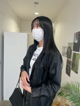 透明感アディクシーカラー+髪質改善オージュアトリートメント🪴