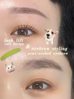 アイブロウスタイリング/眉毛ワックス(間引き、カット込み)+パリジェンヌ/デザインラッシュリフト👀