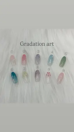 オフなしグラデーション+写真アート2枚