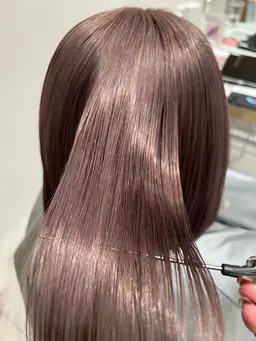 カット✂️➕アディクシーカラー👑➕髪質改善ULTOWAトリートメント✨