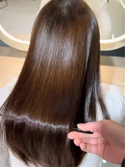 縮毛矯正+カット+ケアトリートメント