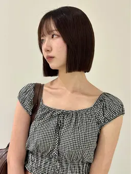 冬にオススメ❄️‎🤍 ボブカット ➕ ヘアセット 🫧 minimo限定価格！🧴シャンプー込🧴