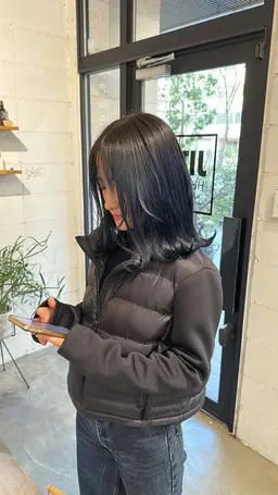 【黒くなるけど色落ちする🙋】　フェイクブラックカラー🖤➕メンテナンスカット💇‍♀️➕ケラチントリートメント