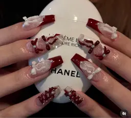 💗チップ長さ出し10本・アートやり放題&パーツ付け放題