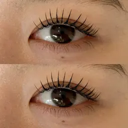 【マツエクで立ち上げ！？】100本🌟　　　　　LEDマツエク×話題のLカール　　　　　　　持続力◎瞳に影を作らない💡