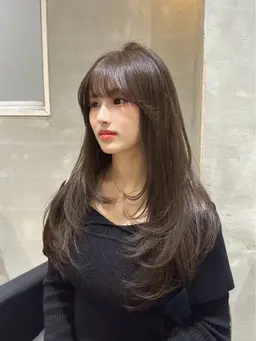 【迷ったらこれ💎】似合わせカット＋透明感カラー＋Aujua超音波TR《新宿/レイヤー/ロング料金なし》