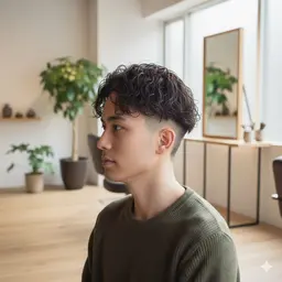 メンズカット＋パーマ（ツイスト以外）