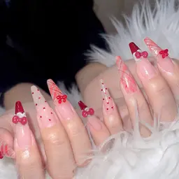 [10本チップ長さ出し] デザイン持ち込みやり・パーツ付け放題