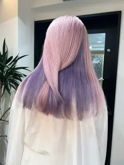 🩵デザインカラー＋艶々トリートメント