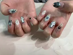 ジェルネイルアート10本コース+オフ