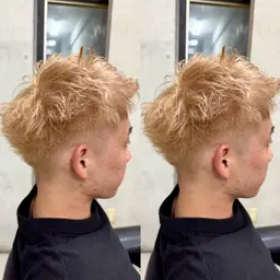 【💛メンズ必見！ハイトーンカラーでイカしたSTYLE💛】ダブルカラー+メンズカット+集中補修トリートメント