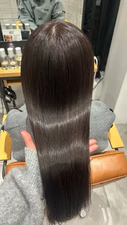 サラサラ縮毛矯正✨+内部補修トリートメント+marbb付き𓂃🫧