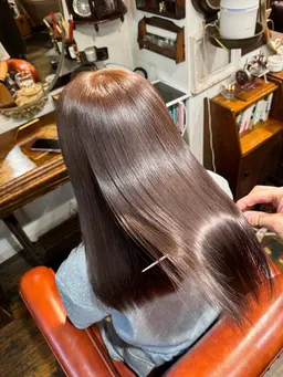 赤み消しミルクティーベージュカラー✨+髪質改善トリートメント