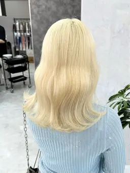 💫💖抜きっぱなしブロンド限定💫💖【ケアブリーチ（切れ毛防止前処理付き）➕ケラチントリートメント】