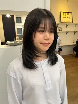 ✂️レイヤーカット✂️＋🇰🇷韓国風艶カラー🇰🇷✨＋ケアトリートメント