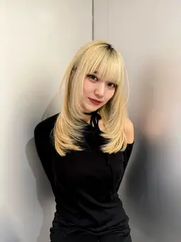 似合わせカット➕カラー➕Aujua2step➕超音波アイロン(レイヤー・韓国ヘア・新宿）