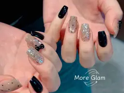 ≪持ち込みデザイン≫シンプルアート＆パーツつけ放題 3980