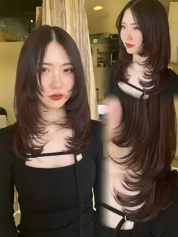 顔まわりレイヤーカット🪽･:*