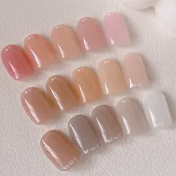 【自爪育成】縦長見せ✨ほんのり血色ワンカラー🌸爪にやさしい削らないジェル使用🌿手荒れ改善ハンドエステ付き🫧