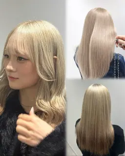 ブリーチリタッチ抜きっぱなしブロンド👱‍♀️➕高保湿トリートメント付き