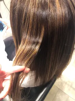 ホイル15枚ハイライト＋color＋cut＋超音波水素トリートメント＋ホームケア付き🪴