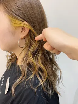 カット&デザインブリーチオンカラー＋プロテクトトリートメント🌿（裾カラー、インナーカラー、フェイスフレーミング