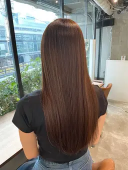 ダメージ低減✨酸性髪質改善ストレート＋トリートメント