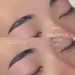 【✨メンズ✨ハリウッドブロウリフト👦🏻（毛流れ改善＋WAX脱毛＋メイク仕上げ）】