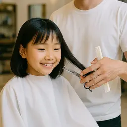 【キッズカット】「三宮に来たついでに子供の髪も切りたいわ」お子様のヘアカットはお任せください👧🏻👦🏻